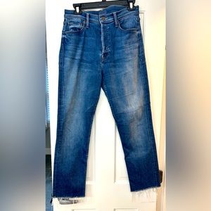 MOTHER  Denim Tomcat Ankle Fray